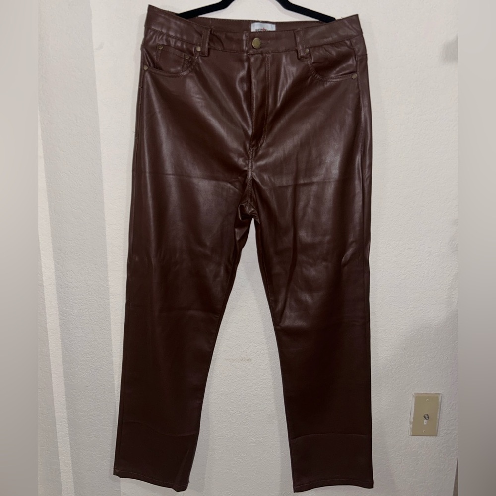 Brown Leather Pants SIZE 8 RedStar